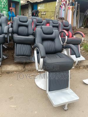 Barber Chair, Black and Silver - thumbnail 2