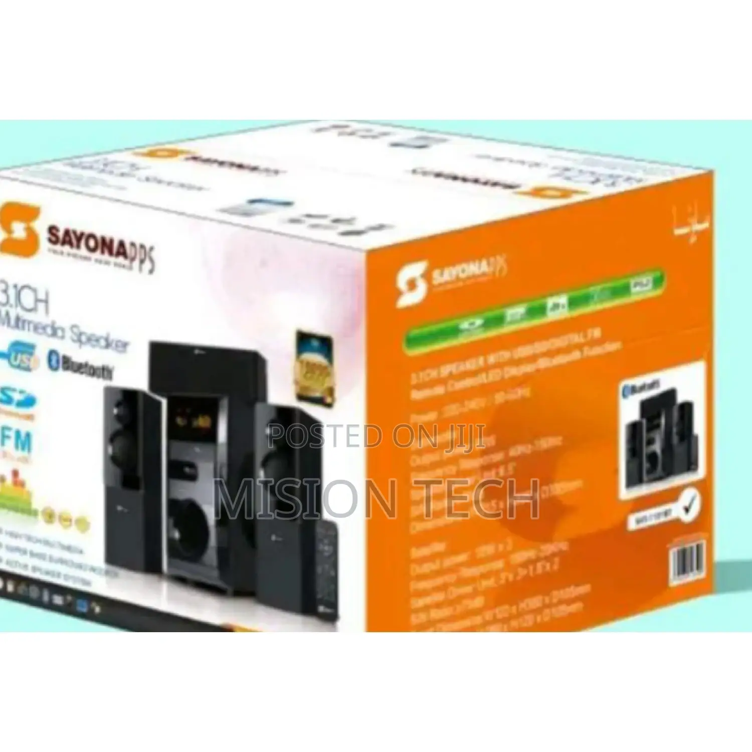 Quality Sayona 3.1 Channel Subwoofer SHT 1131BT, 15000W