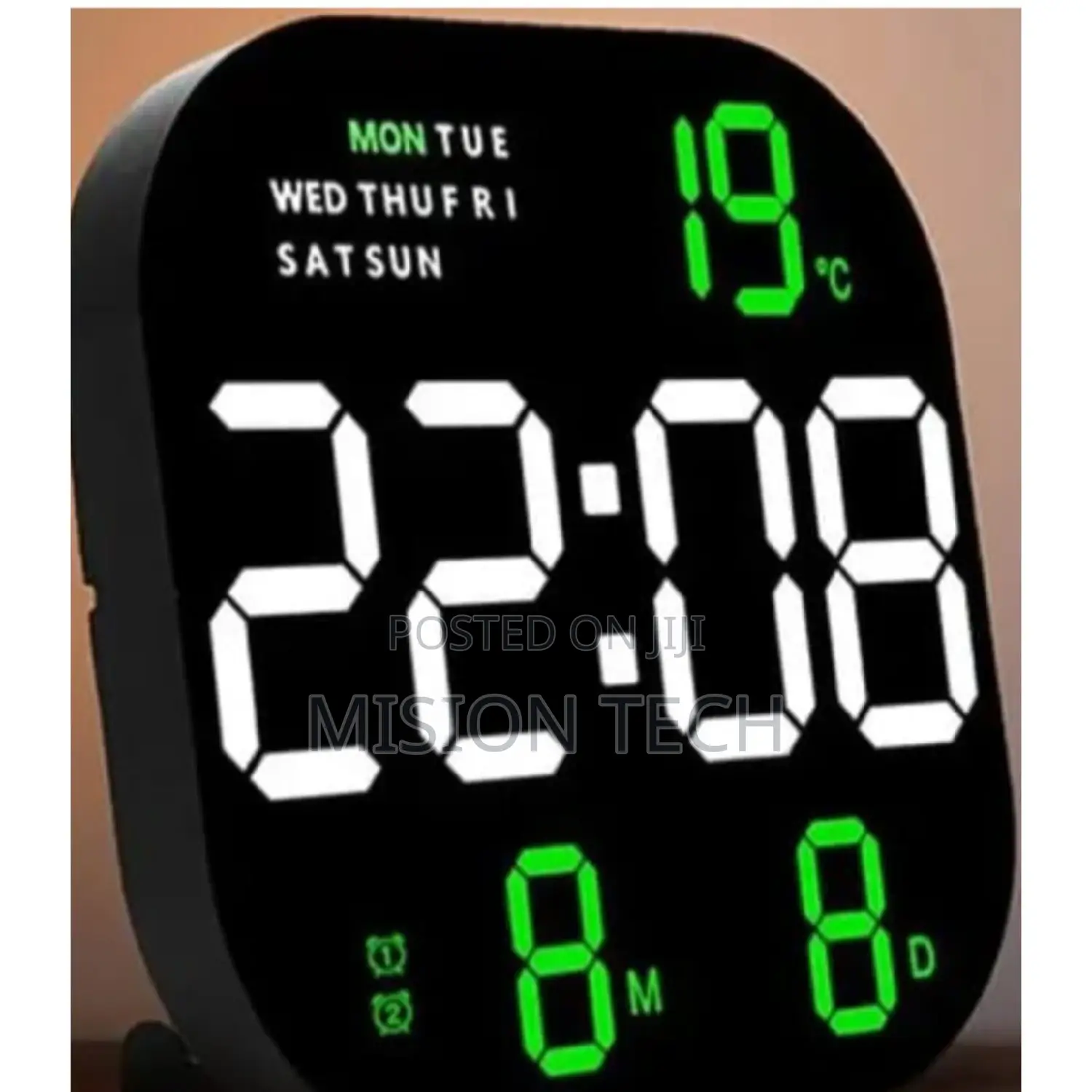 Large Screen Digital Wall Clock