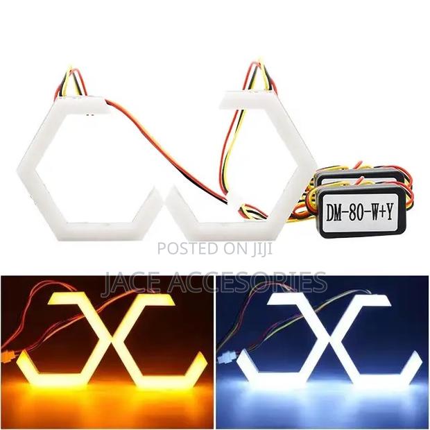 Hexagon Dual Color Angel Rings - thumbnail 2