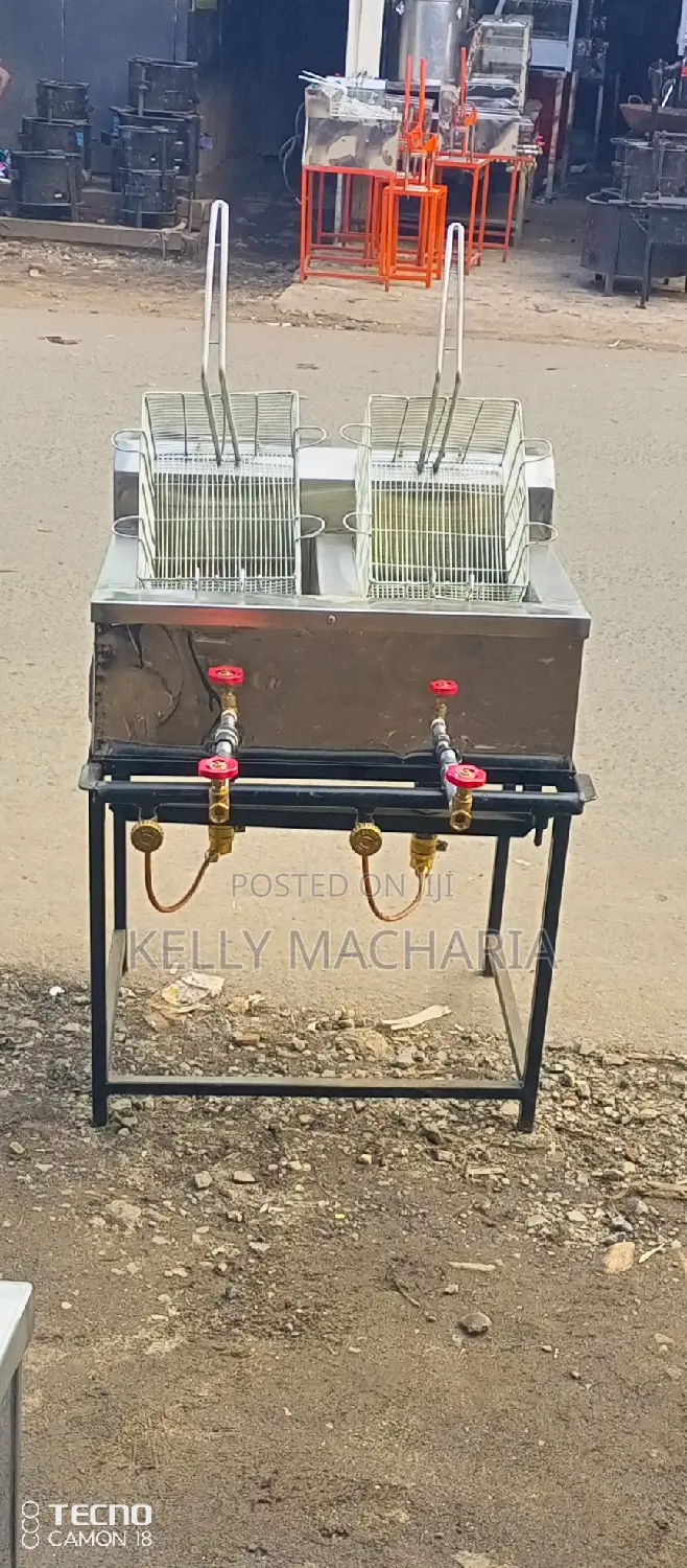 Commercial Double Gas Snacks Fryers