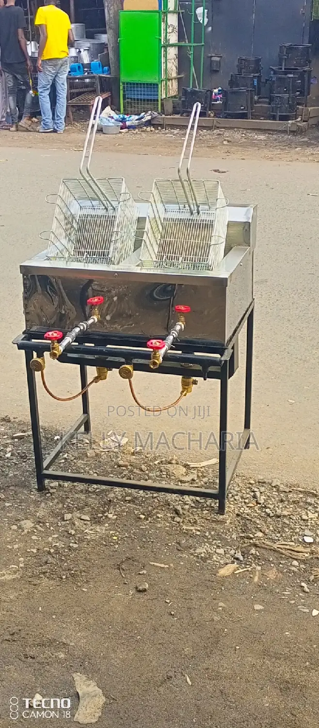 Commercial Double Gas Snacks Fryers