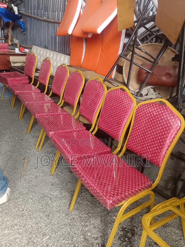 Conference Chairs, Red With Polythene Paper