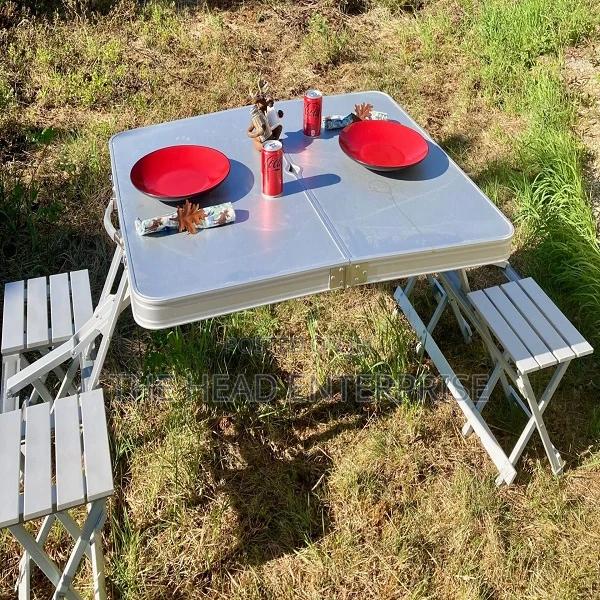 Foldable, Portable Camping Picnic Table. - main view