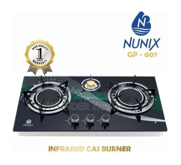 *3 Burner Infrared Nunix Cooker Glasstop*