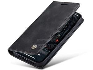 Leather Wallet Case With Stand for iPhone 14 Pro Max Charcoa - thumbnail 2