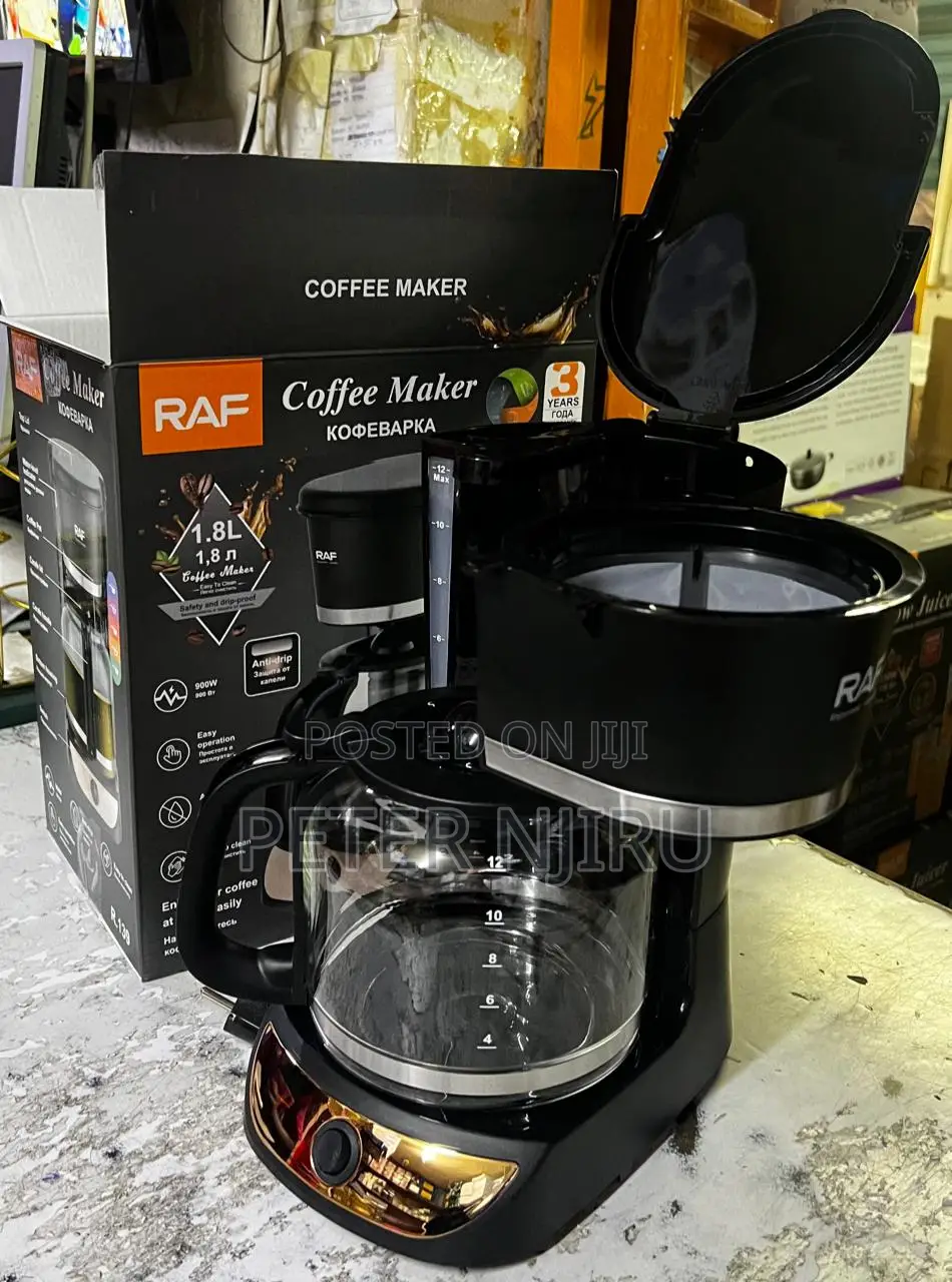 Raf Coffee Maker 900W 1.8L Capacity