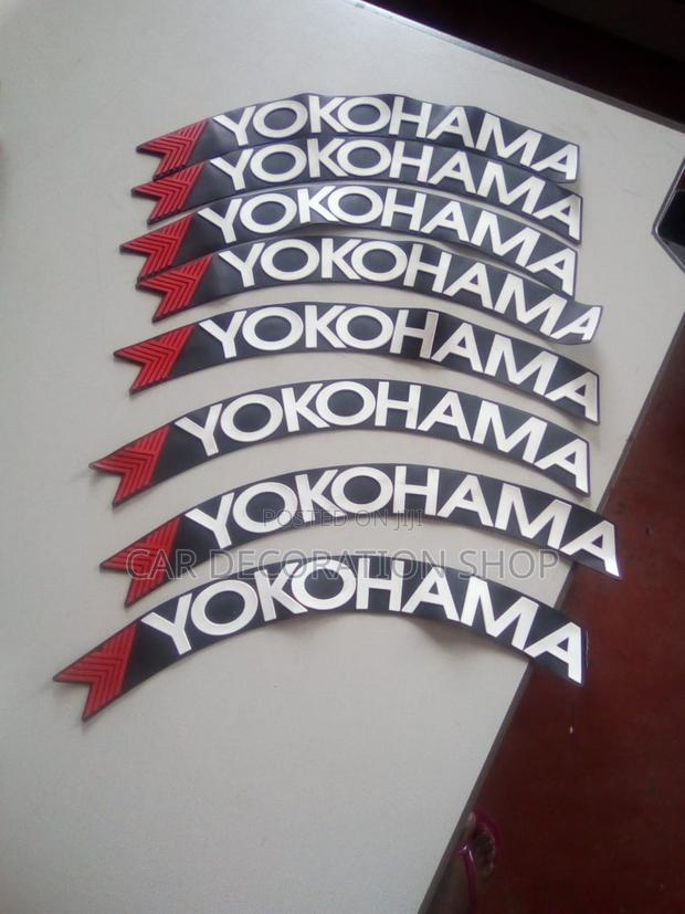 YOKOHAMA Tire Stickers 8pcs
