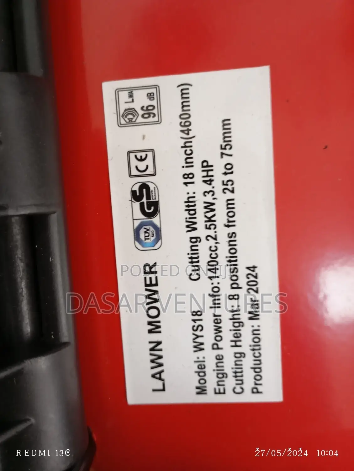 Briggs and Stratton Lawn Mower 4hp