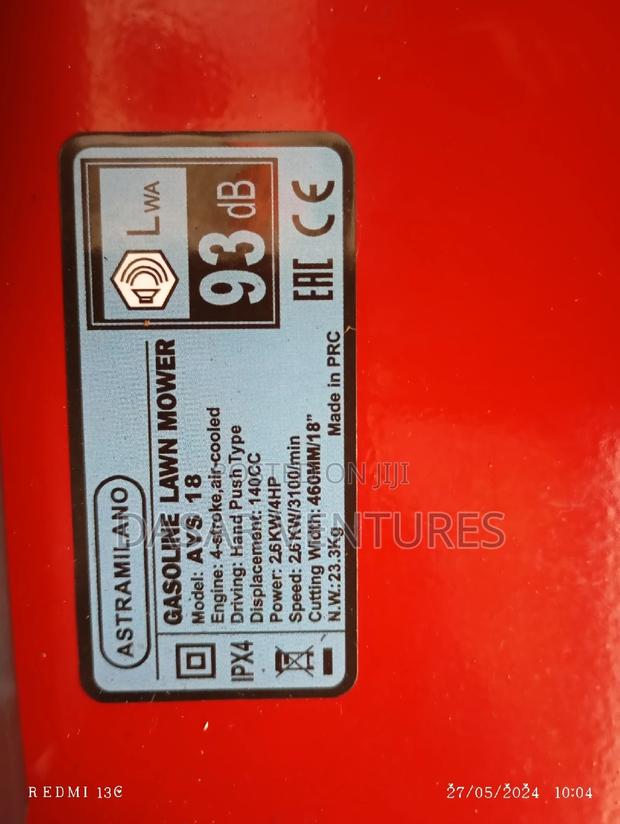 Lawn Mower 4hp Astramilano - thumbnail 2