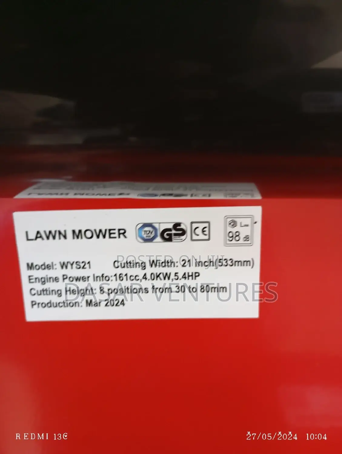 Briggs and Stratton 5.4hp Lawn Mower
