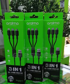 Brand New Oraimo 3 In 1 Charging Cable