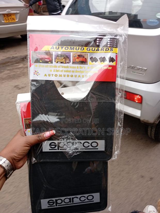 4pcs Black Sparco Mudflaps