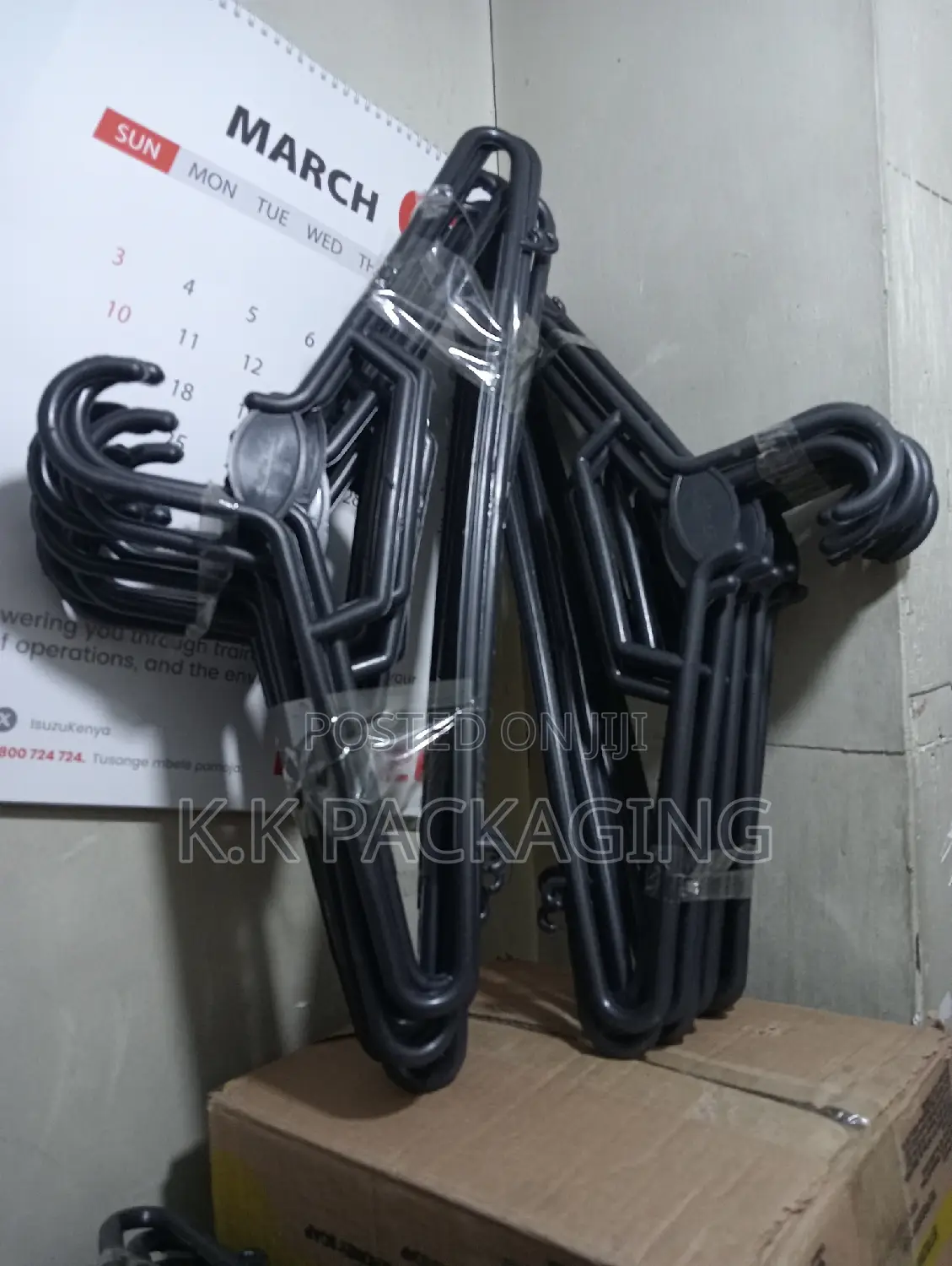 New Plastic Black Hangers