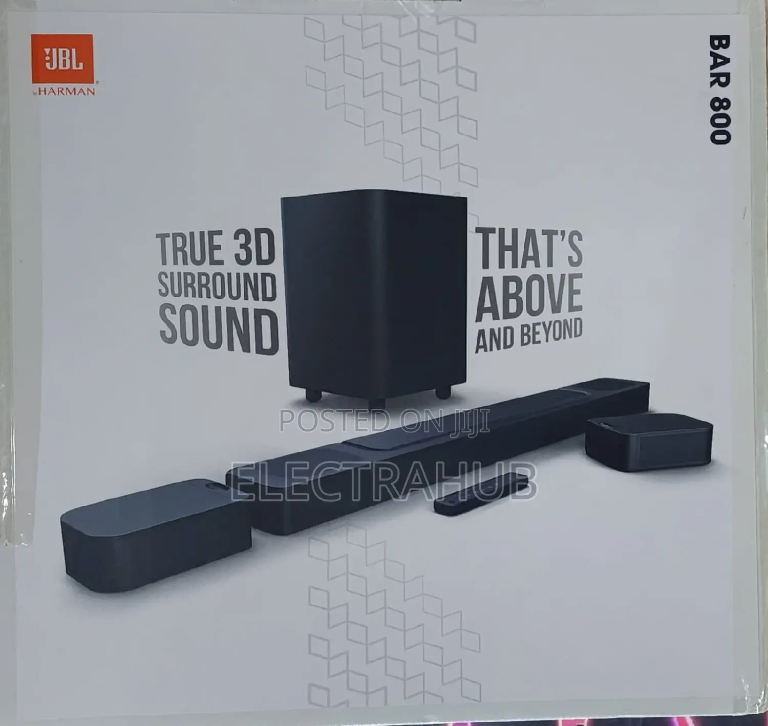 JBL Bar 800
5.1.2 Channel Soundbar New Sealed in a Shop