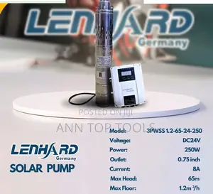 Lenhard Solar Submersible Pump 250w, Head 65 MTRS