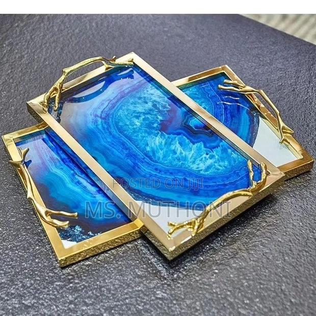 Maison Serving Tray, a Stunning Sapphire Serveware