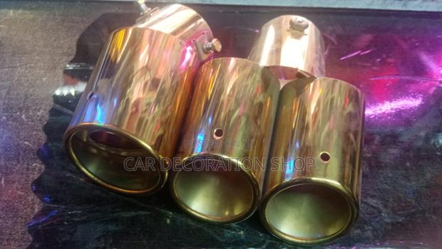 Single or Double Gold Exhaust Tip - main view