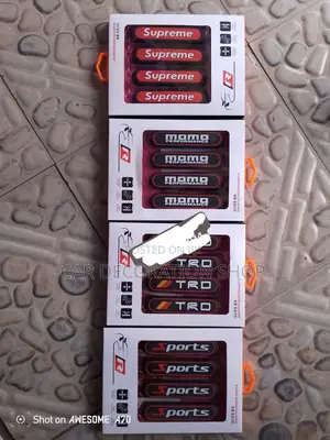 TRD,Supreme,Momo, Sport 4pcs Branded Door Scratch Stickers