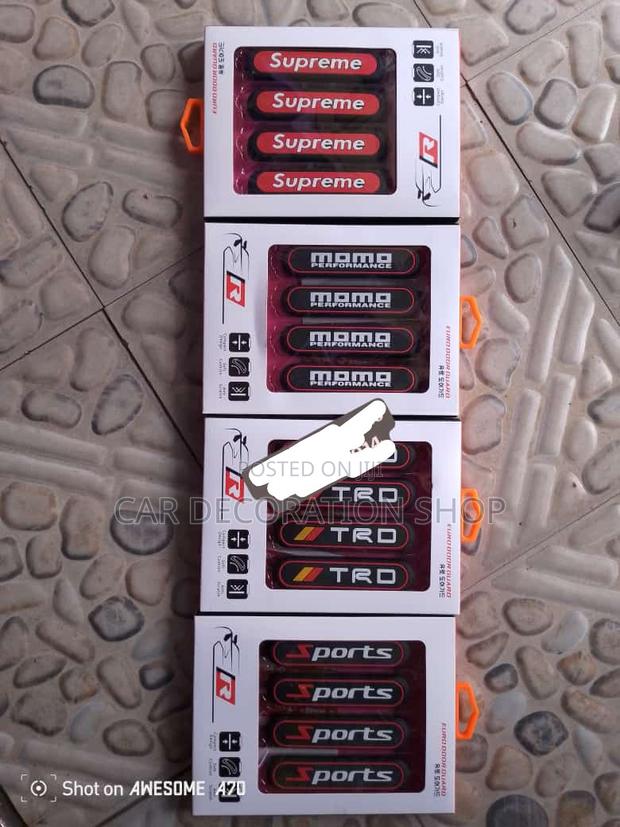 TRD,Supreme,Momo, Sport 4pcs Branded Door Scratch Stickers