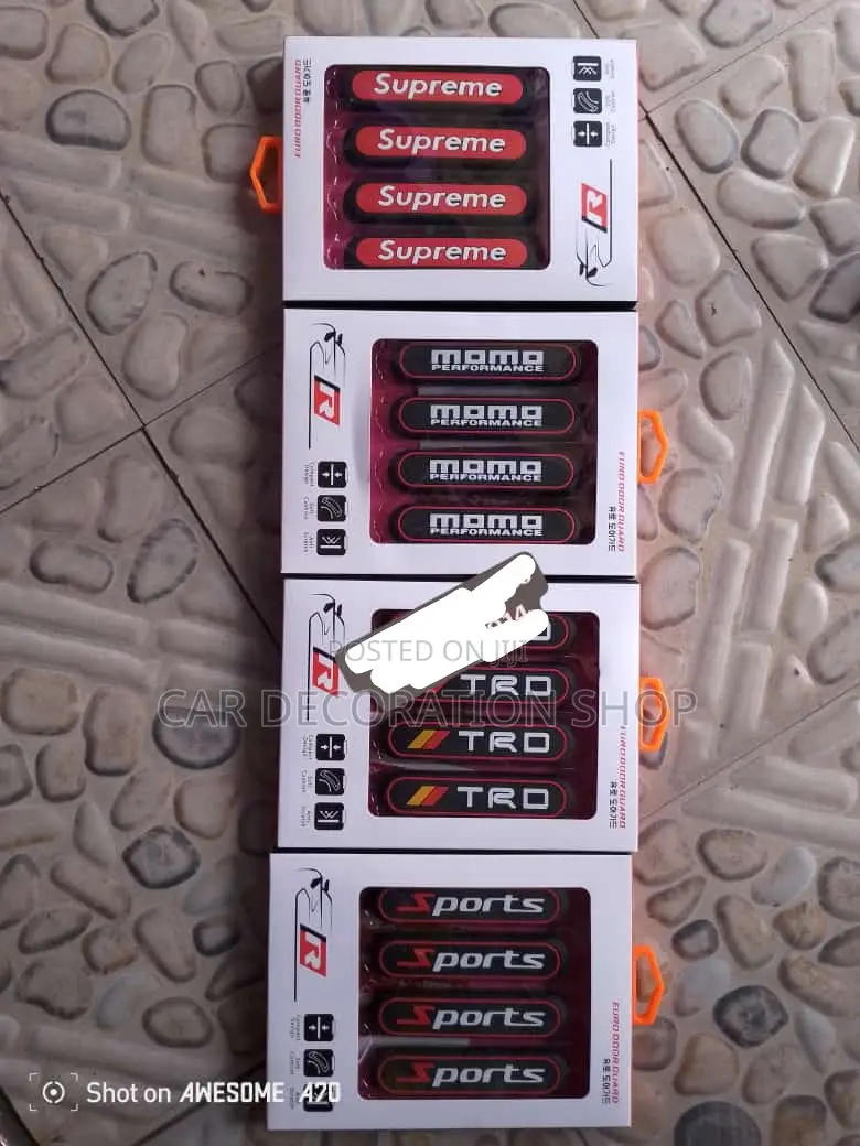 TRD,Supreme,Momo, Sport 4pcs Branded Door Scratch Stickers