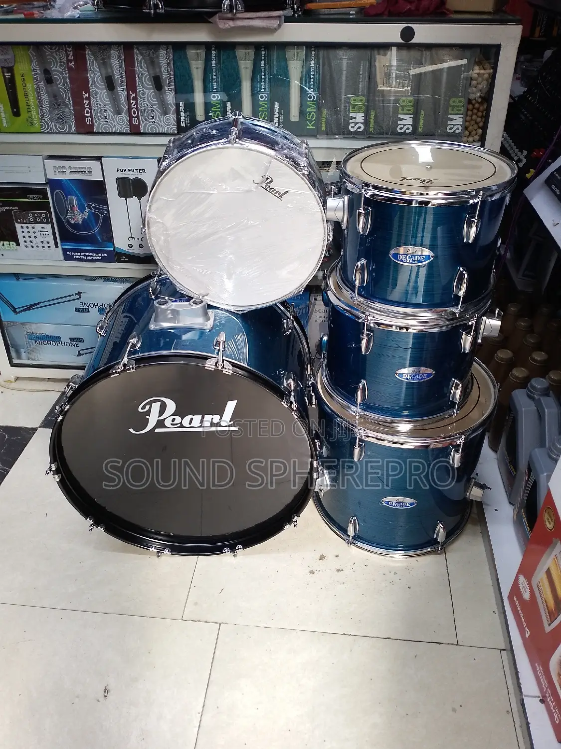 Pearl 5 PCS 3 Stand Drumset