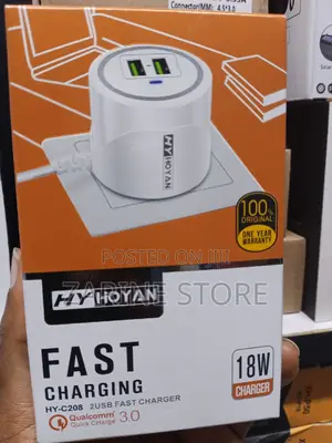 Fast Charging Charger 18watts Charger 2 USB Port