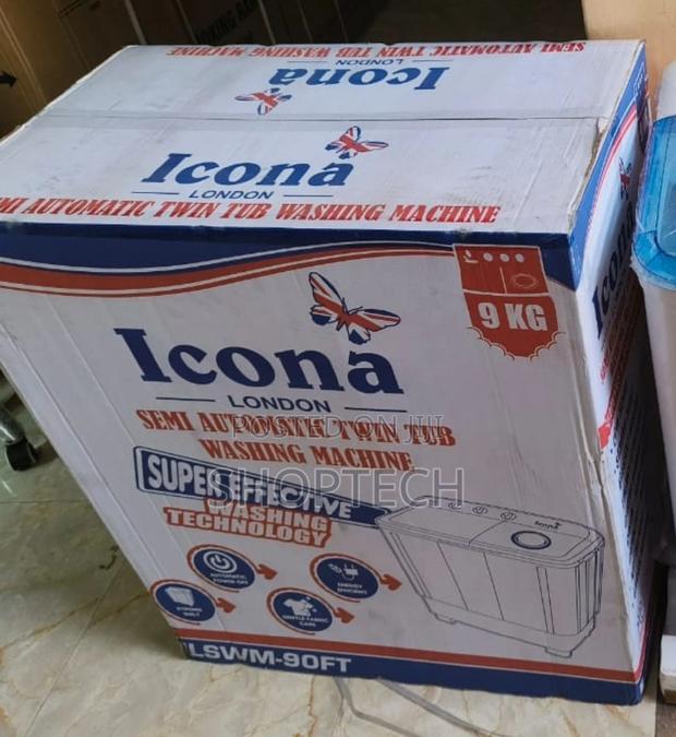 Icona 9kgs Top Load Twin Tub Washers- Semi Automatic - main view