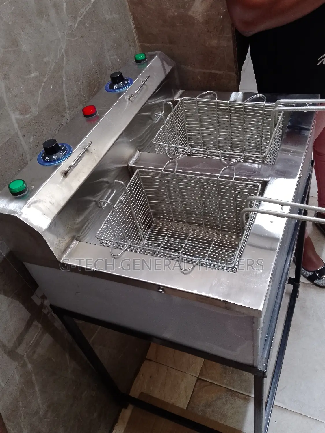 Commercial/Professional Juakali Double Deep Fryer