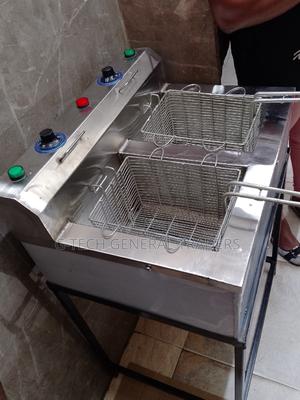 Commercial/Professional Juakali Double Deep Fryer - thumbnail 2