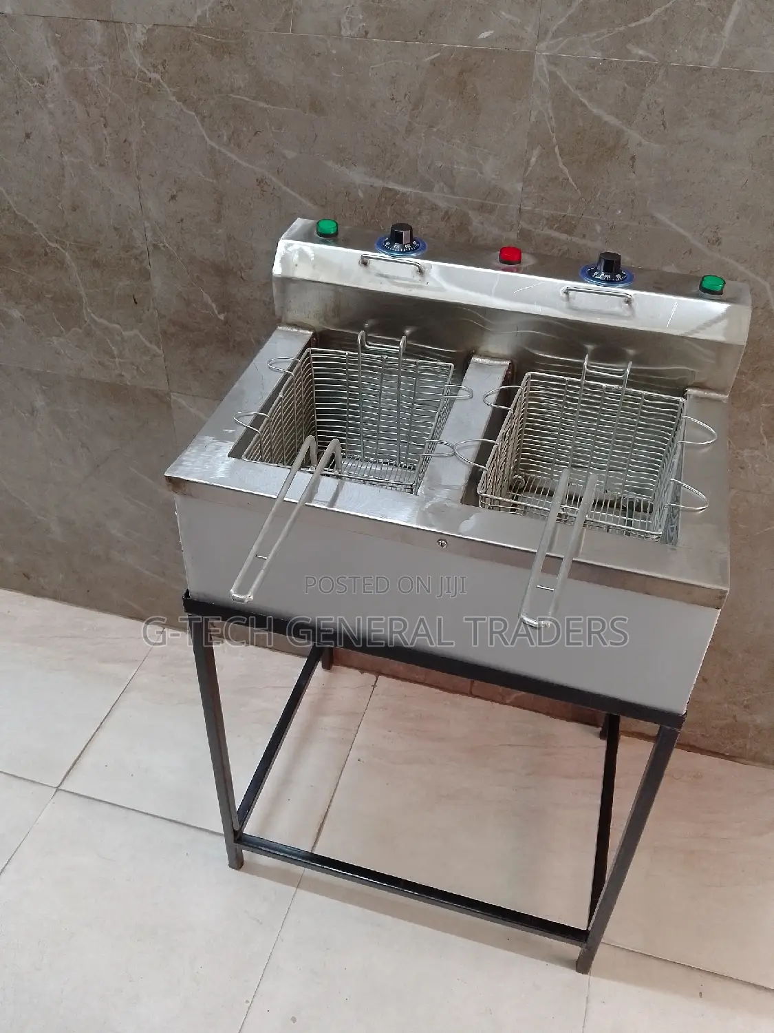 Commercial/Professional Juakali Double Deep Fryer