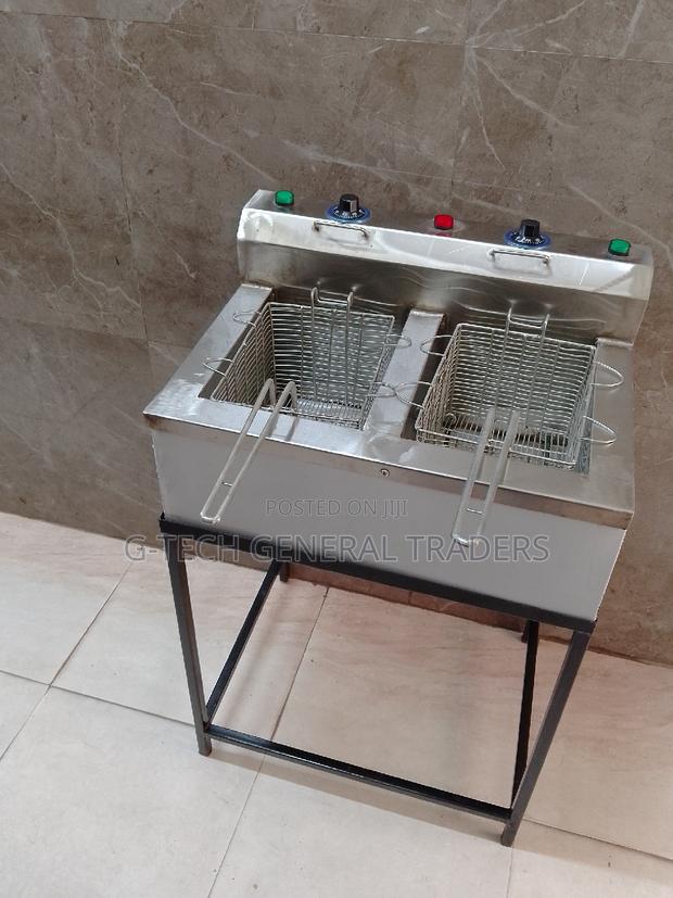 Commercial/Professional Juakali Double Deep Fryer - thumbnail 3