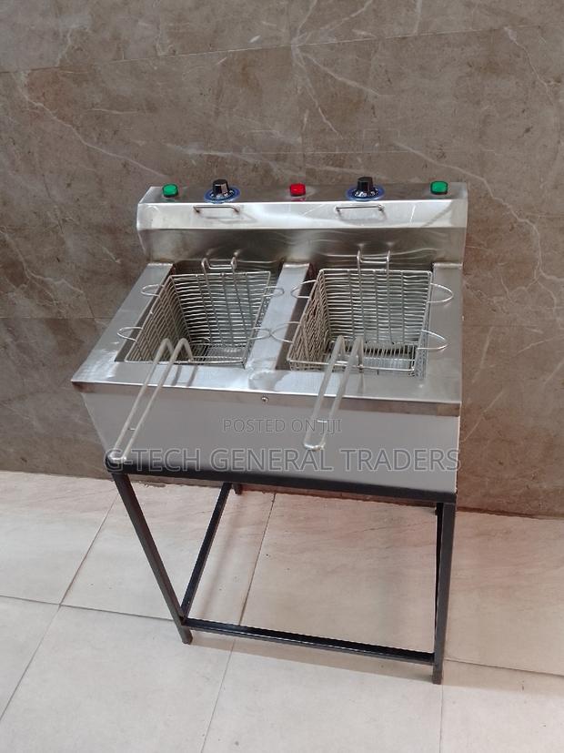 Electric Double Deep Fryer Juakali 10l+10l