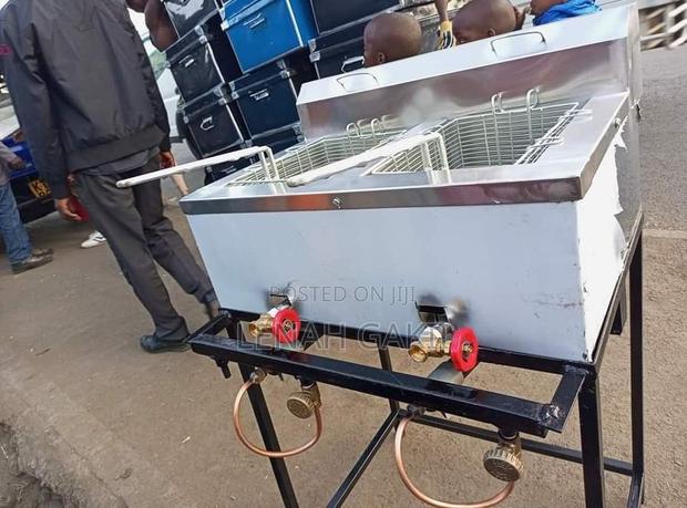 Gas Fryer Double