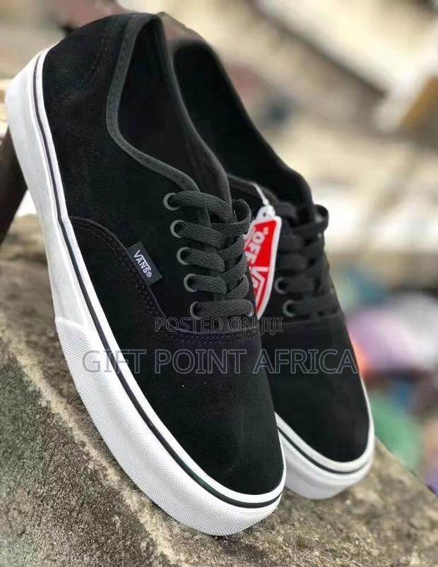 Black Suede Double Sole Vans - thumbnail 2