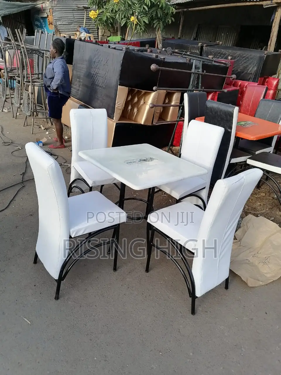 Durable Complete Set of Restaurant Tables and Chairs