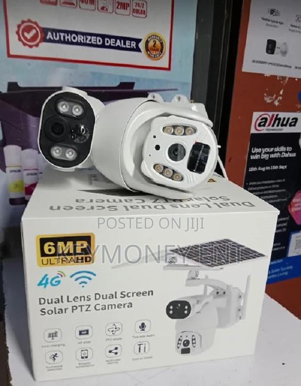 6mp Ubox 4g Solar PTZ Camera Ubox Solar Dual Lens 2 Panels - main view