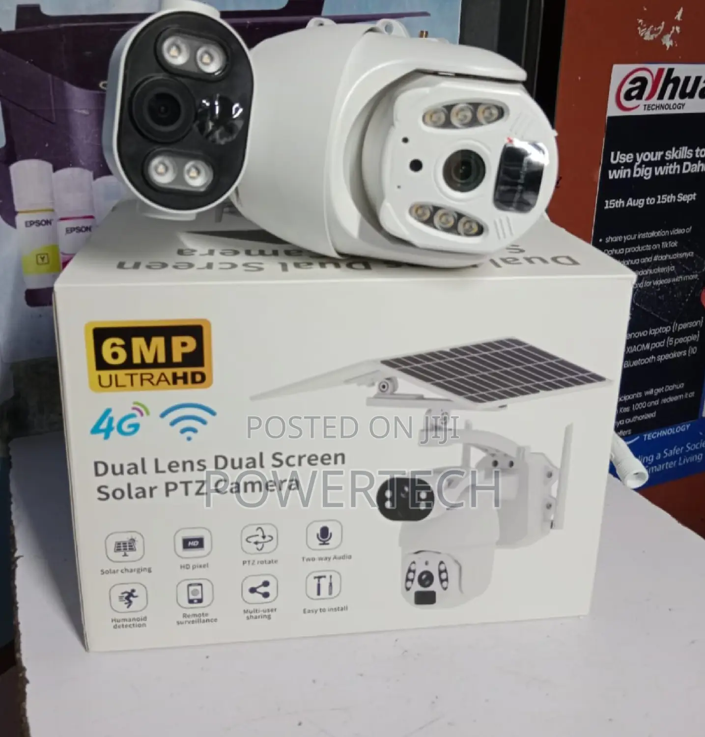 Dual Lens PTZ Camera 4g Solar PTZ Camera 6mp Solar Camera