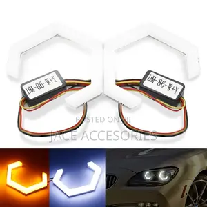 Double Color Car Angel Eyes (White+Yellow)