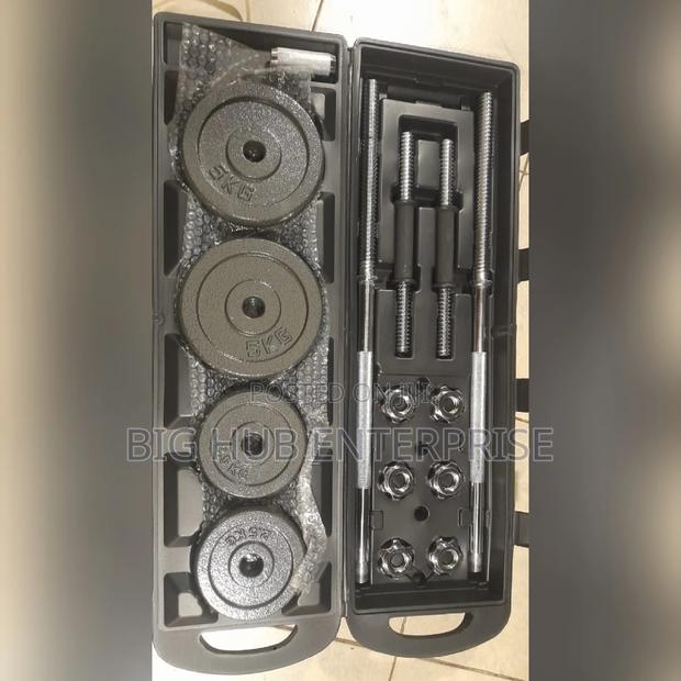 50kg Adjustable Barbell Dumbbell Weight With Portable Case - main view