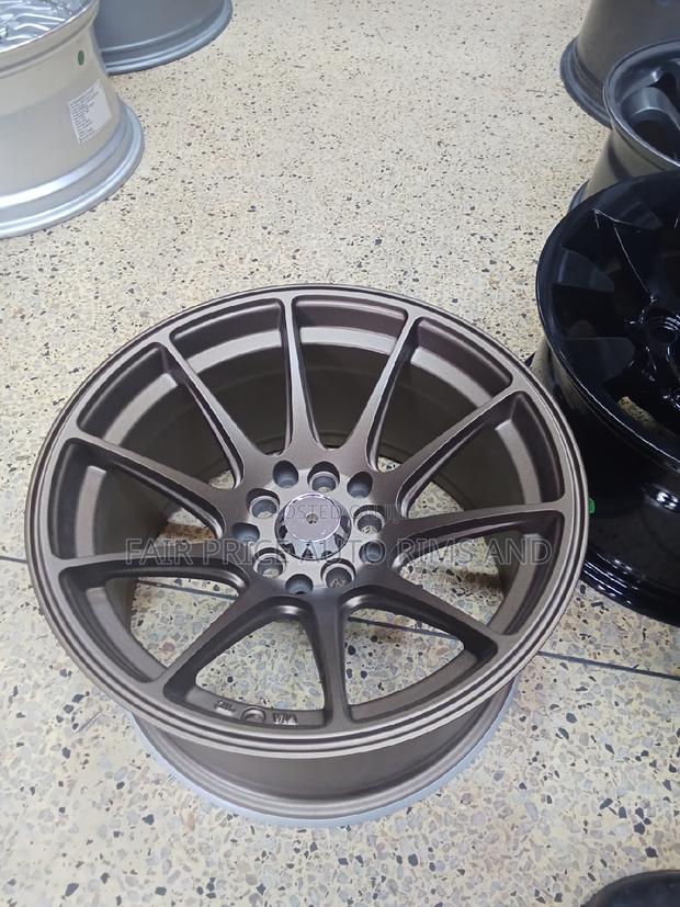 Offset Sports Rims Size 15/5/100 Black and Bronze - thumbnail 2