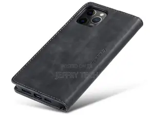 Wallet Case With Stand for iPhone 12 Pro Max - Charcoal