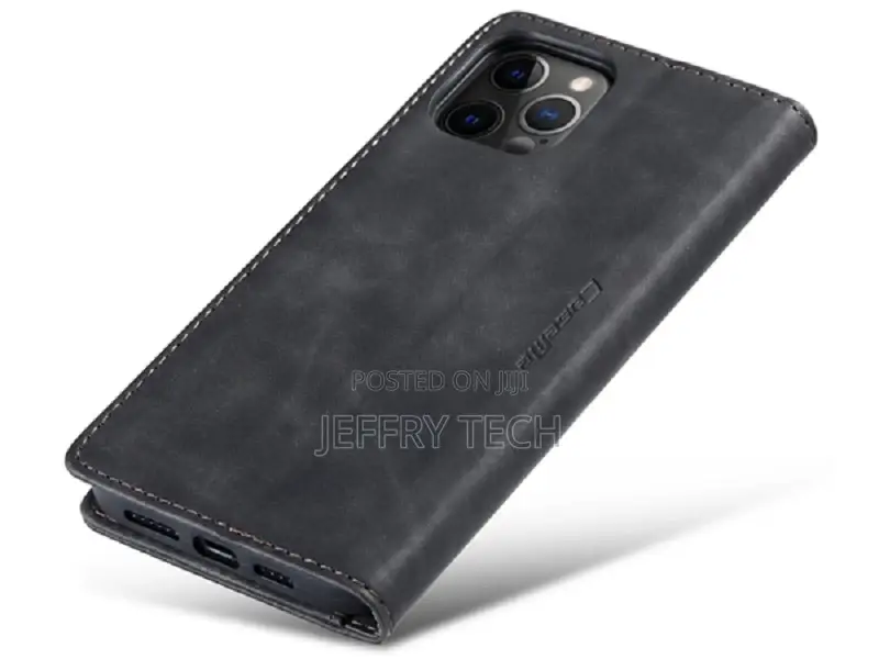 Wallet Case With Stand for iPhone 12 Pro Max - Charcoal