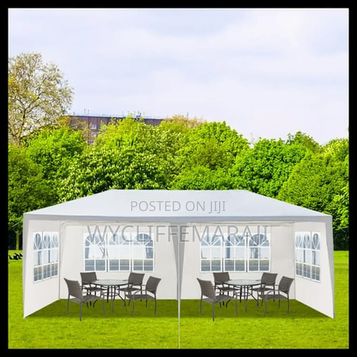 3x6 MTRS Quality Automatic Tent 10 by 20 Ft With Sidewalls