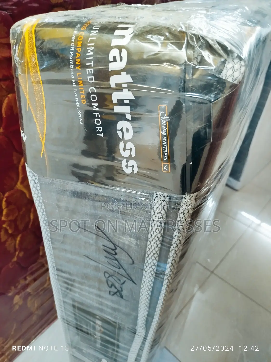 5by6 10inch Spring Mattresses + Free Delivery.