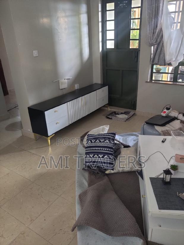 Tv Stand With Golden Stands (6ft). - main view