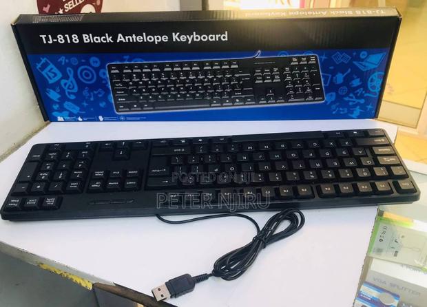 Generic TJ-818 Black Antelope Wired Keyboard