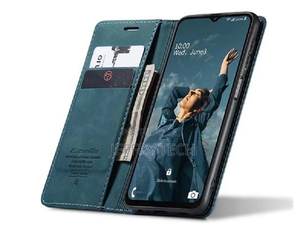 Leather Wallet Case With Stand for Samsung Galaxy A04s - Tea - thumbnail 3