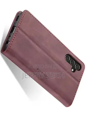 Leather Wallet Case With Stand for Samsung Galaxy A05s - Bur