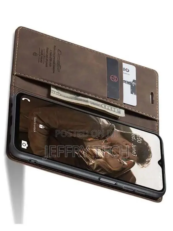 Wallet Case With Stand for Samsung Galaxy A13 4G - Chocolate